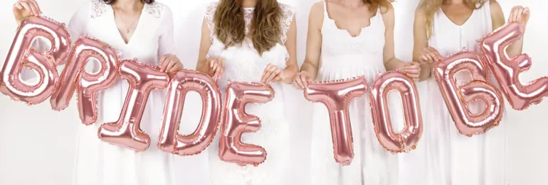 Ballongbanner - "Bride to Be" - Rosegull