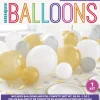 Ballongbue til Bord - Gull, Hvit & Sølv