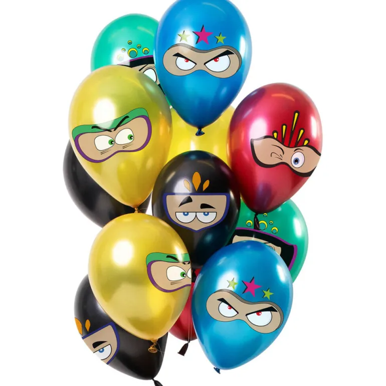 Ballongbukett - Superhelt - 12 Ballonger