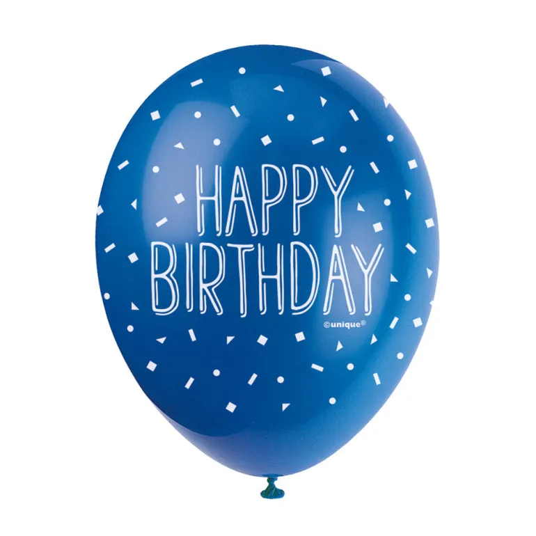 Ballonger - "Happy Birthday" Blå