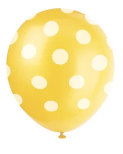 Ballonger med Prikker - Gul