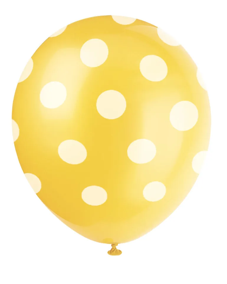 Ballonger med Prikker - Gul