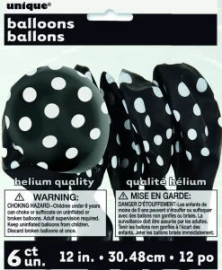 Ballonger med Prikker - Svart