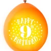 Ballonger - 9 År "Happy 9th Birthday"