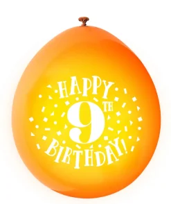 Ballonger - 9 År "Happy 9th Birthday"