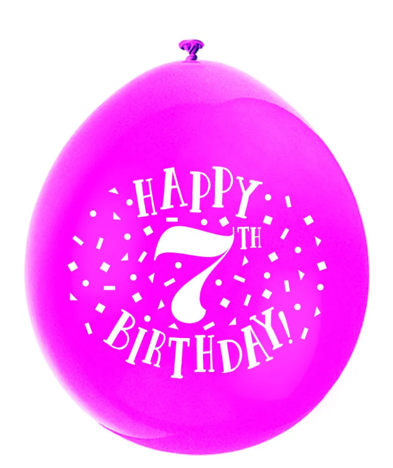 Ballonger - 7 År "Happy 7th Birthday"