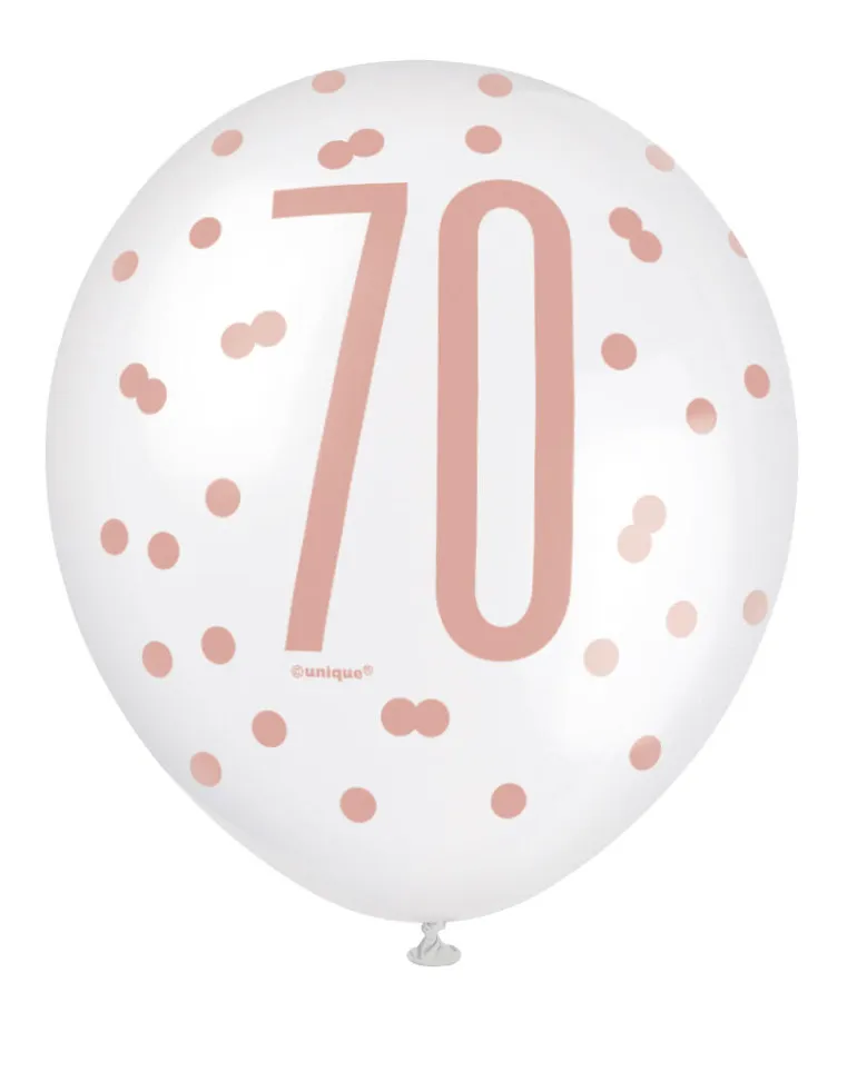 Ballonger - 70 År - Rosegull