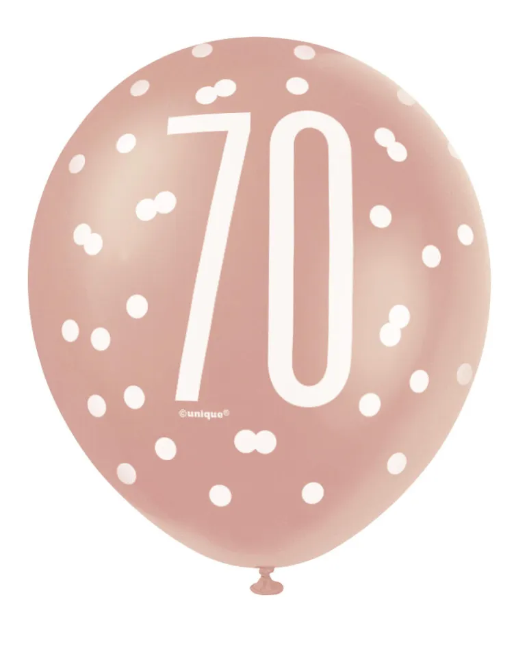 Ballonger - 70 År - Rosegull
