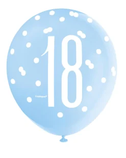 Ballonger - 18-årsdag - Blå & Sølv