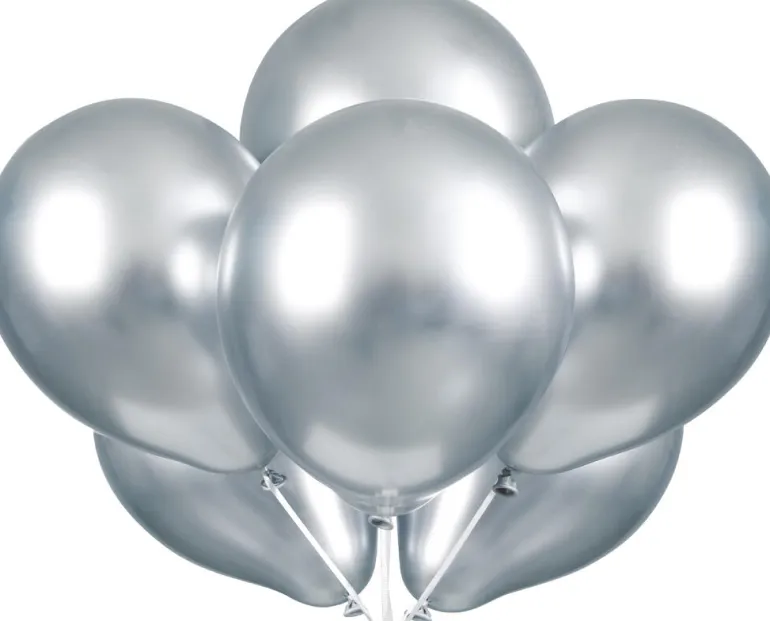 Ballonger - Sølv Metallic