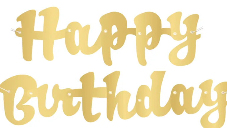 Banner - "Happy Birthday" - Gull