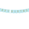 Blokkbanner - "Happy Birthday" - Lys Blå