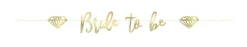 Bokstavbanner - Bride to be - Gull