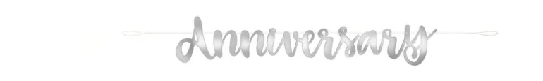 Bokstavbanner - "Happy Anniversary”