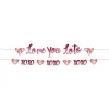 Bokstavbanner - "Love you lots" - "XOXO"