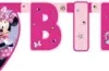 Bokstavbanner - Minni - "Happy Birthday"