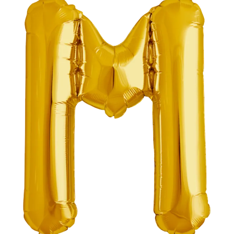 Bokstav M Gold