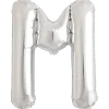 Bokstav M Silver