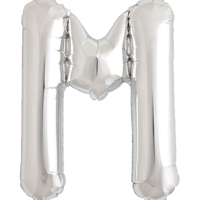 Bokstav M Silver
