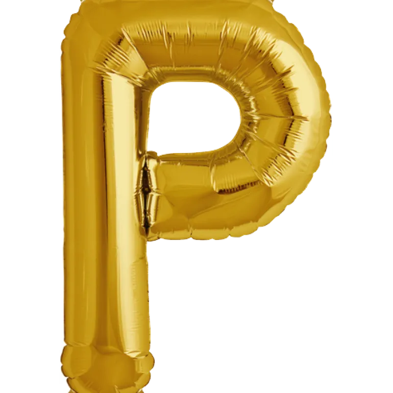 Bokstav P Gold