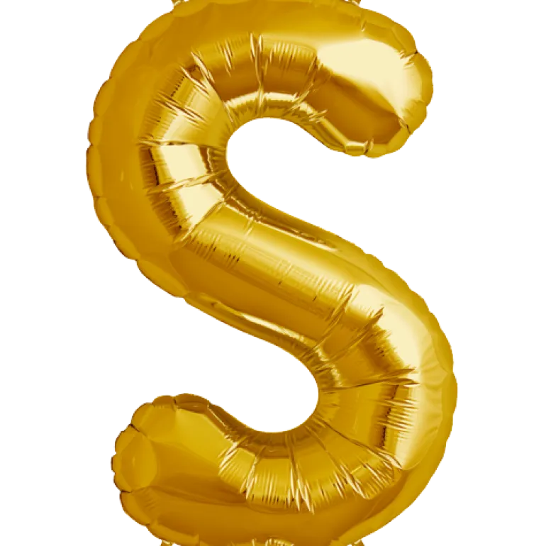 Bokstav S Gold