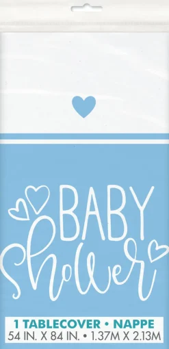 Bordduk Plast - Baby Shower Blue Hearts