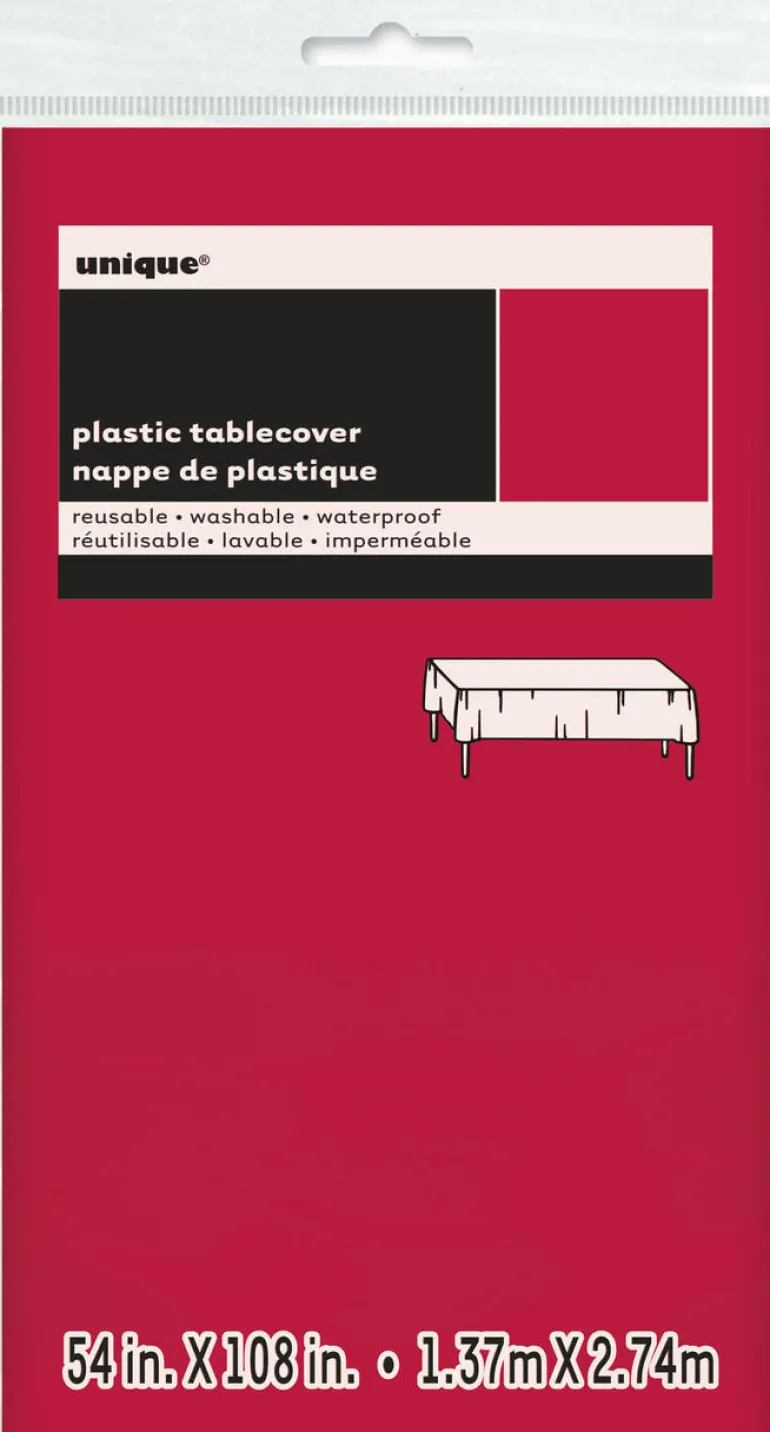 Bordduk - Rød - Plast