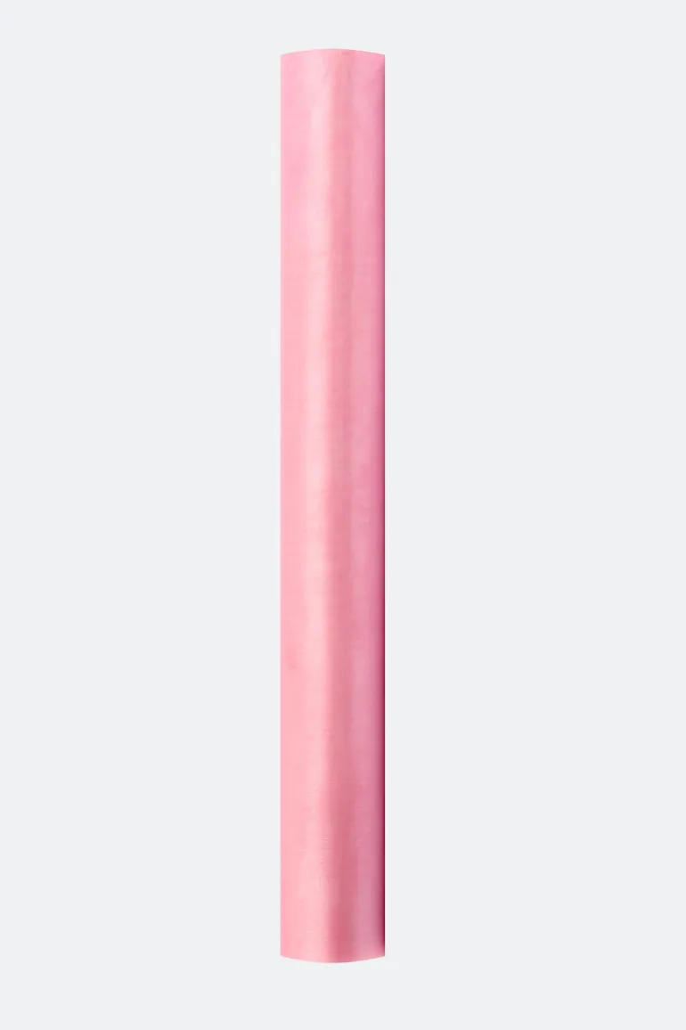 Bordløper - Organza - Lys Rosa Tekstil