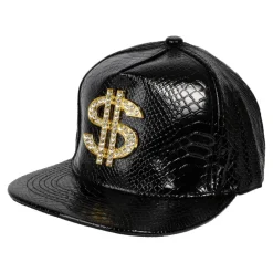 Caps med dollartegn - Sort