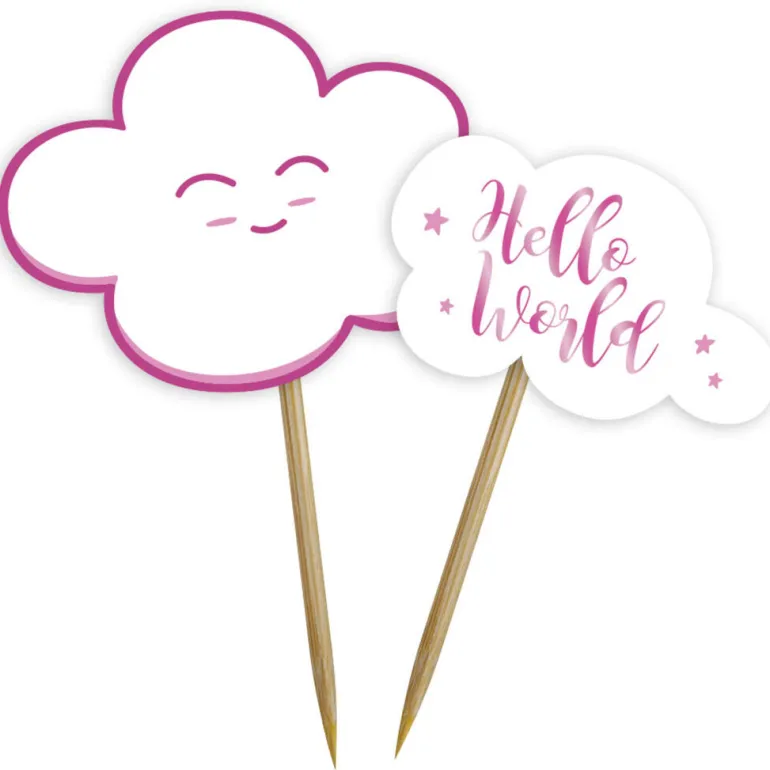 Cocktailpinner Picks - "Hello World"