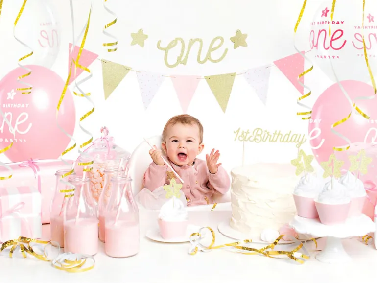 Cupcaketopper - Stjerne Første Bursdag