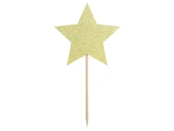 Cupcaketopper - Stjerne - Gull