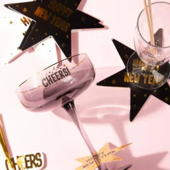 Drikkebrikker - Black & Goldt HNY