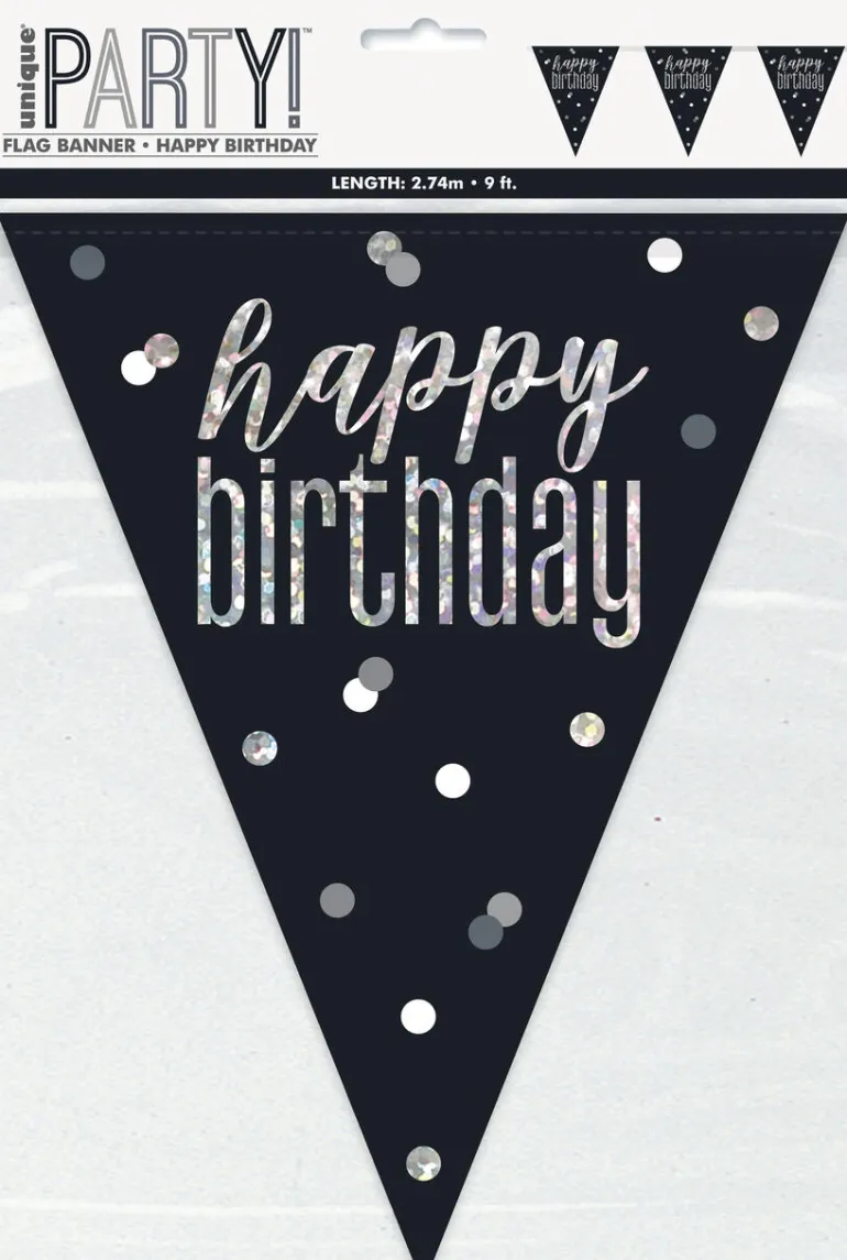 Flaggbanner - "Happy Birthday"