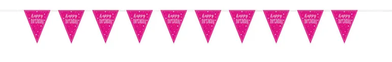 Flaggbanner - "Happy Birthday"