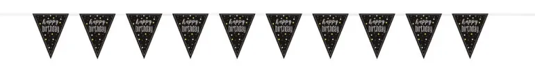 Flaggbanner - "Happy Birthday"