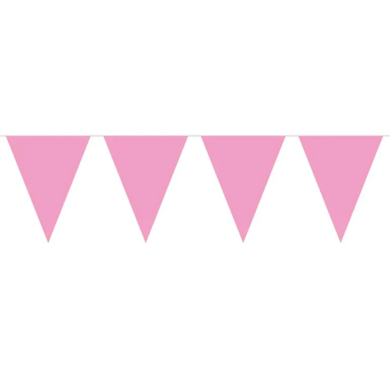 Flaggbanner - Lys Rosa