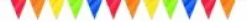 Flaggbanner Multicolour - Lang