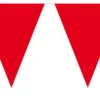 Flaggbanner - Rød - Plast