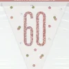 Flaggbanner - 60 År - Rosegull
