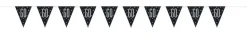 Flaggbanner - 60 År - Sort & Sølv