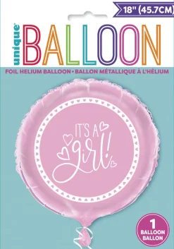 Folieballong - Baby Shower Pink Hearts
