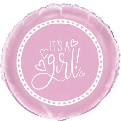 Folieballong - Baby Shower Pink Hearts