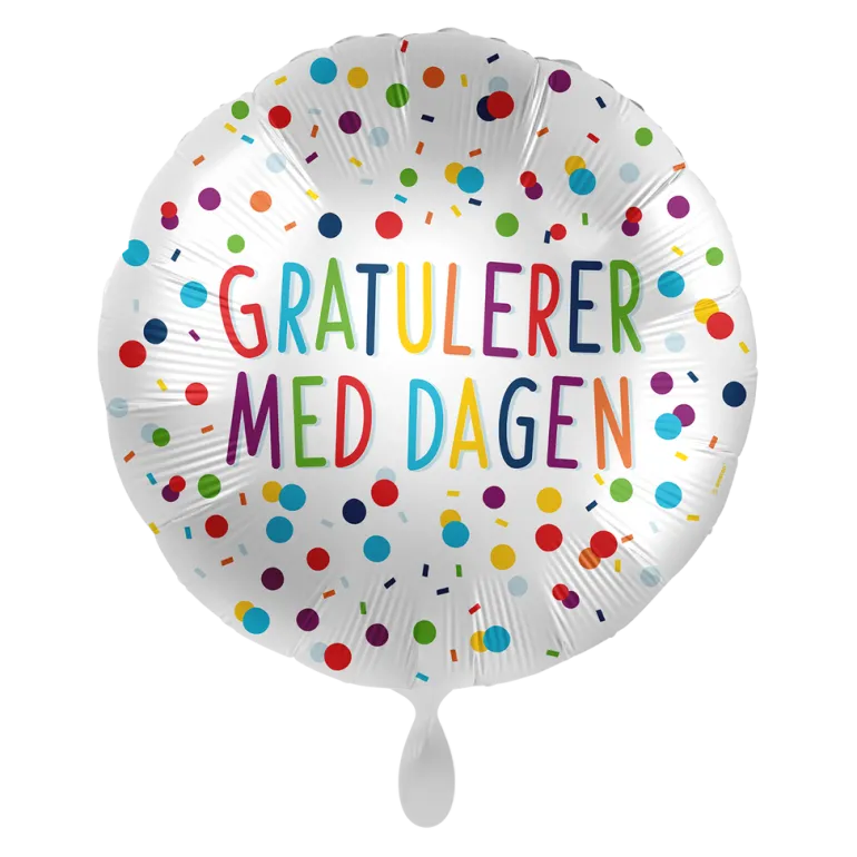 Folieballong - "Gratulerer Med Dagen"