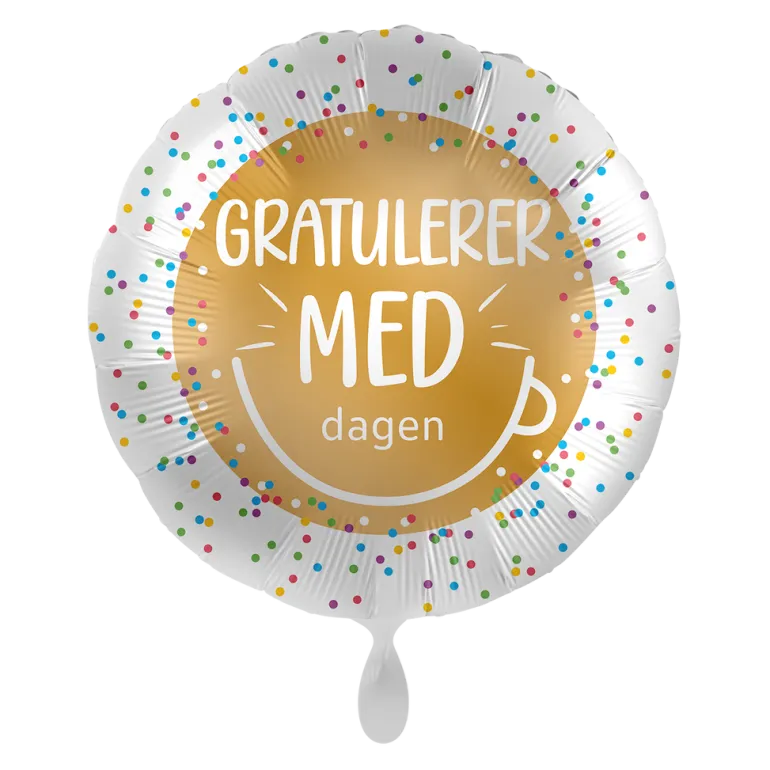 Folieballong - "Gratulerer Med Dagen"
