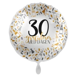Folieballong - Gratulerer - 30 År