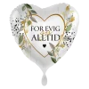 Folieballong Hjerte - For Evig og Alltid