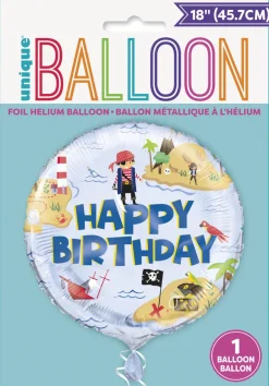 Folieballong - Pirat - "Happy Birthday"