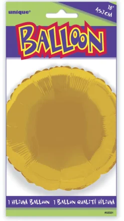 Folieballong - Rund Gull