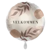 Folieballong - Velkommen - Brune Blader